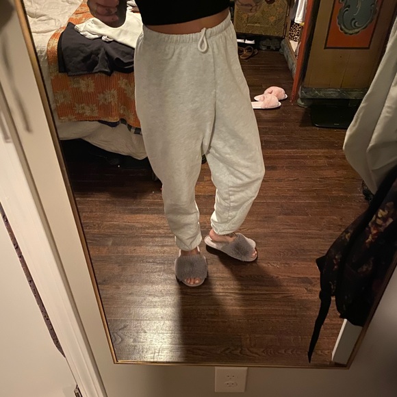 Joah Brown Pants - Joah Brown oversized joggers pearl grey XS/S